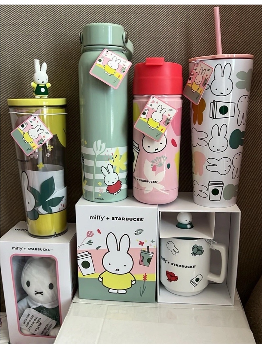 Starbucks x Miffy Coffee Drinkware Set, Tumblers, Mug, Plush, Water Bottles